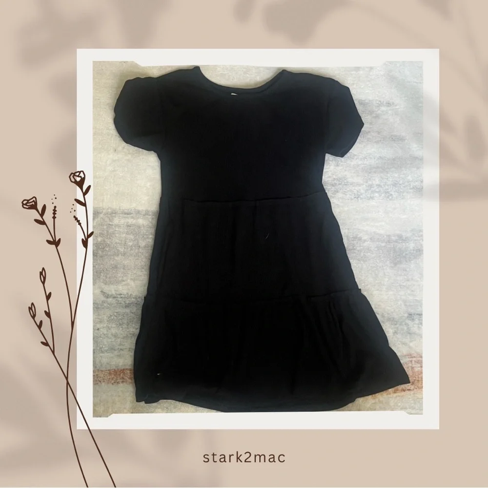 (269)Old Navy Classic Black Casual Dress